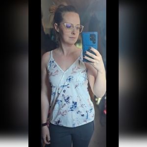 Floral Criss Cross Tank